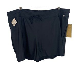 ZeroXposur Sun Smart Black Action Swim Shorts Womens Size 3X